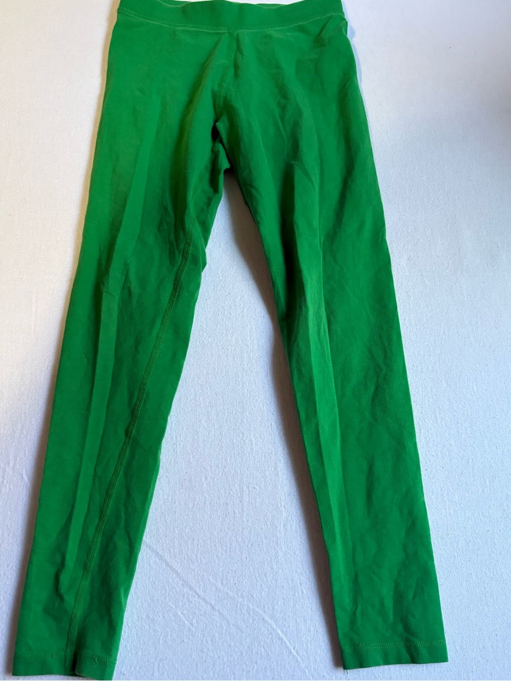 Primary Bright Green Stretch Leggings for Girls